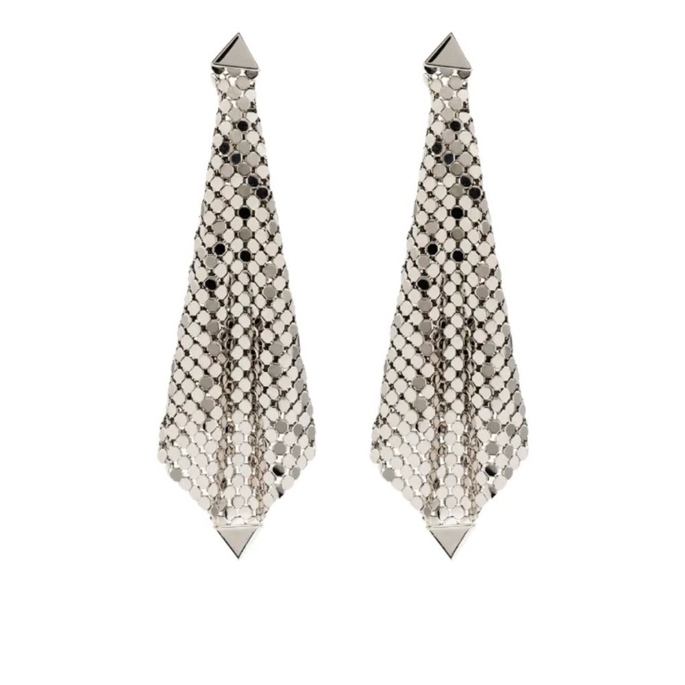 Rabanne Silver brass chanmail Earrings